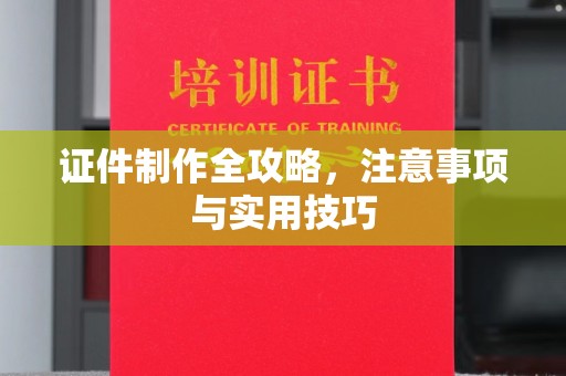 益阳证件制作全攻略，注意事项与实用技巧